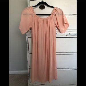Size S Otis & MacLain Pink Off-Shoulder Dress